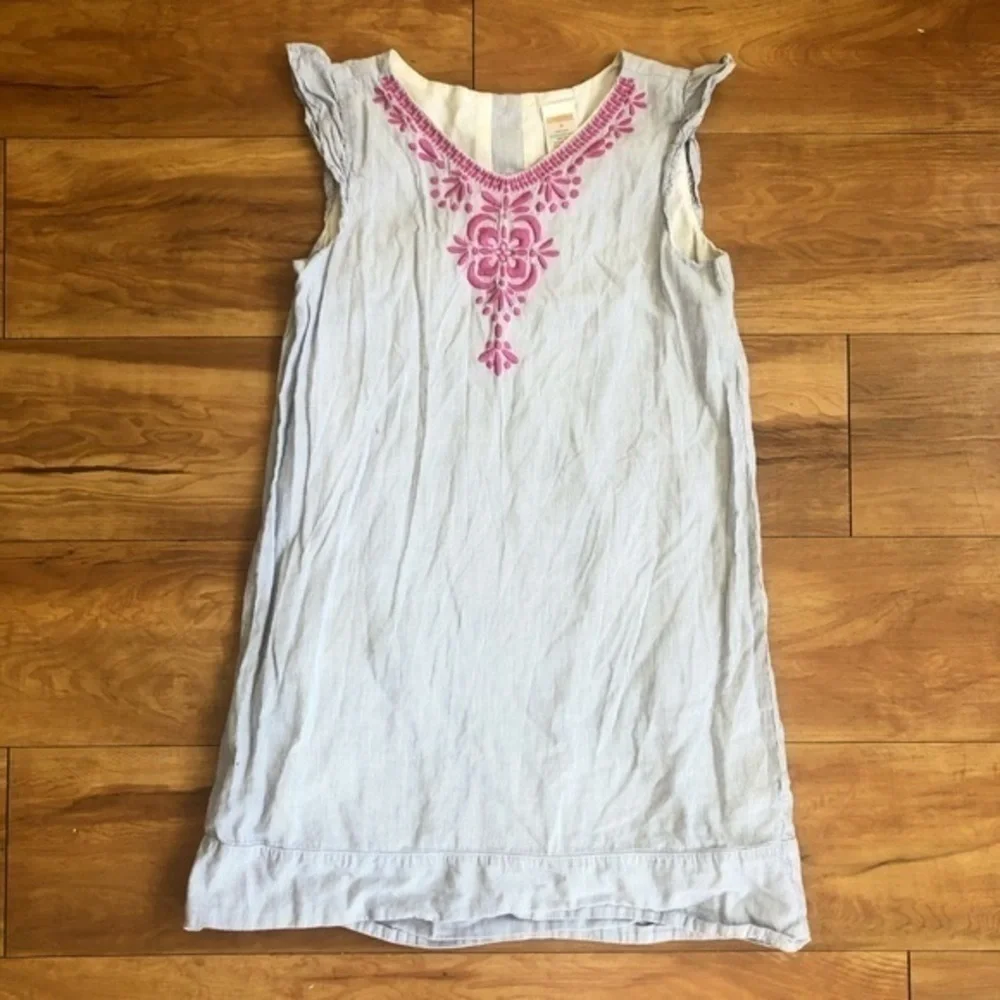 Gymboree Floral Medallion Striped Dress sz 8